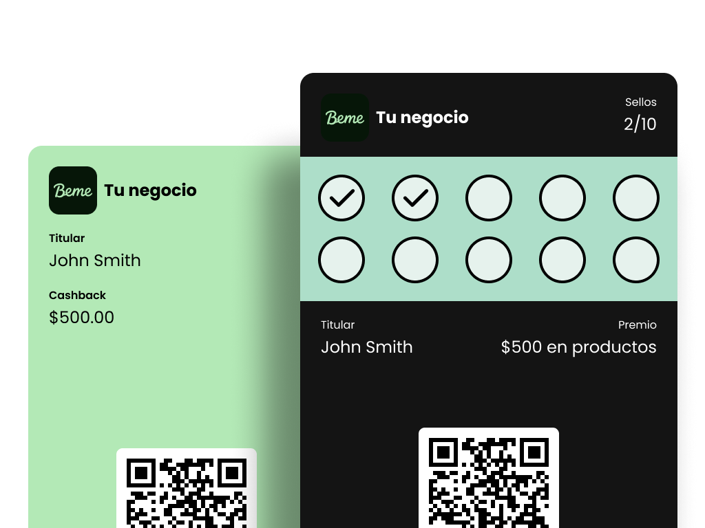 Sistema de tarjetas de lealtad digital